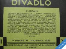 
  ČESKOSLOVENSKÉ DIVADLO r. XII. 1929 Neubert 