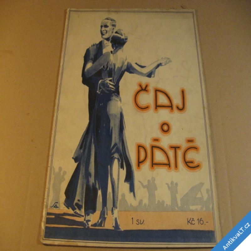 foto ČAJ O PÁTÉ noty blues, tango... nakl. Accord Praha 1927