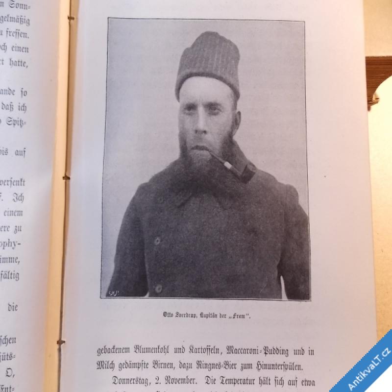 foto Nansen Fridtjof IN NACHT UND EIS exp. 1893 - 96 vyd.1897 Leipzig