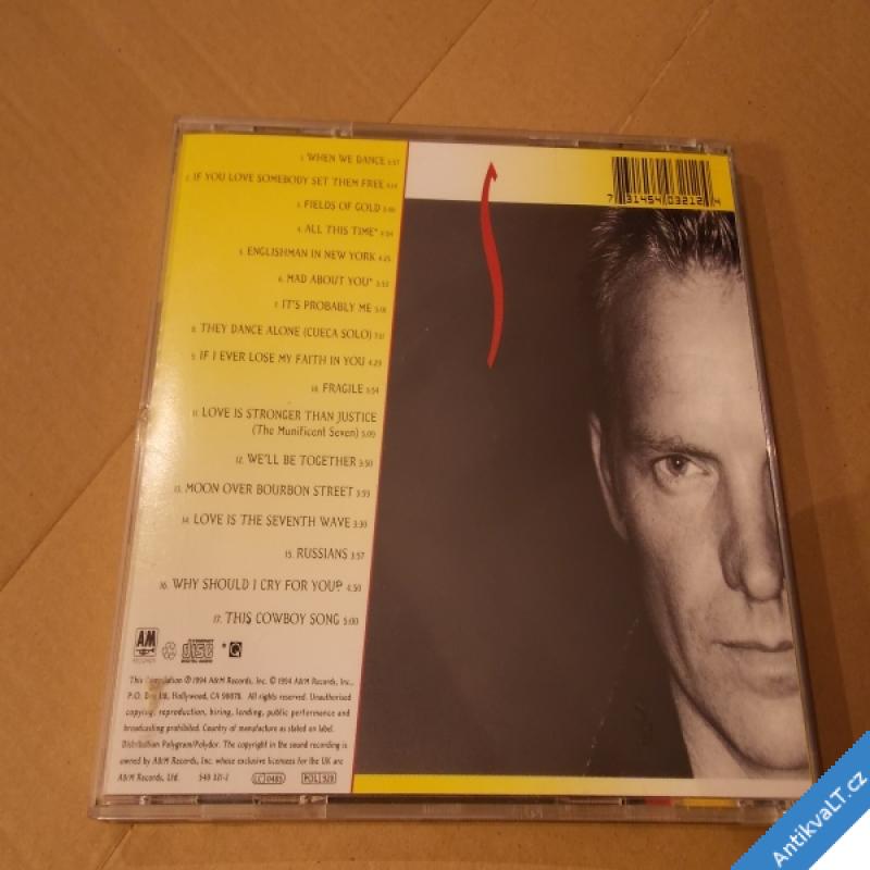 foto Sting THE BEST OF 1984 - 1994 / THIS COWBOY SONG... A & M rec.  USA UK