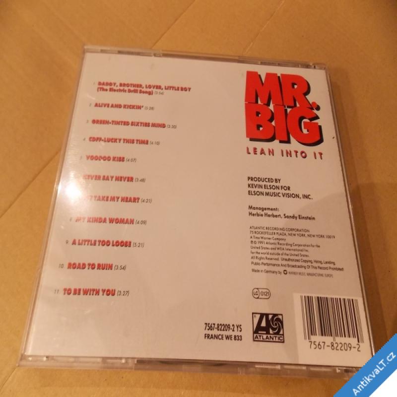 foto Mr. Big LEAN INTO IT 1991 Warner CD