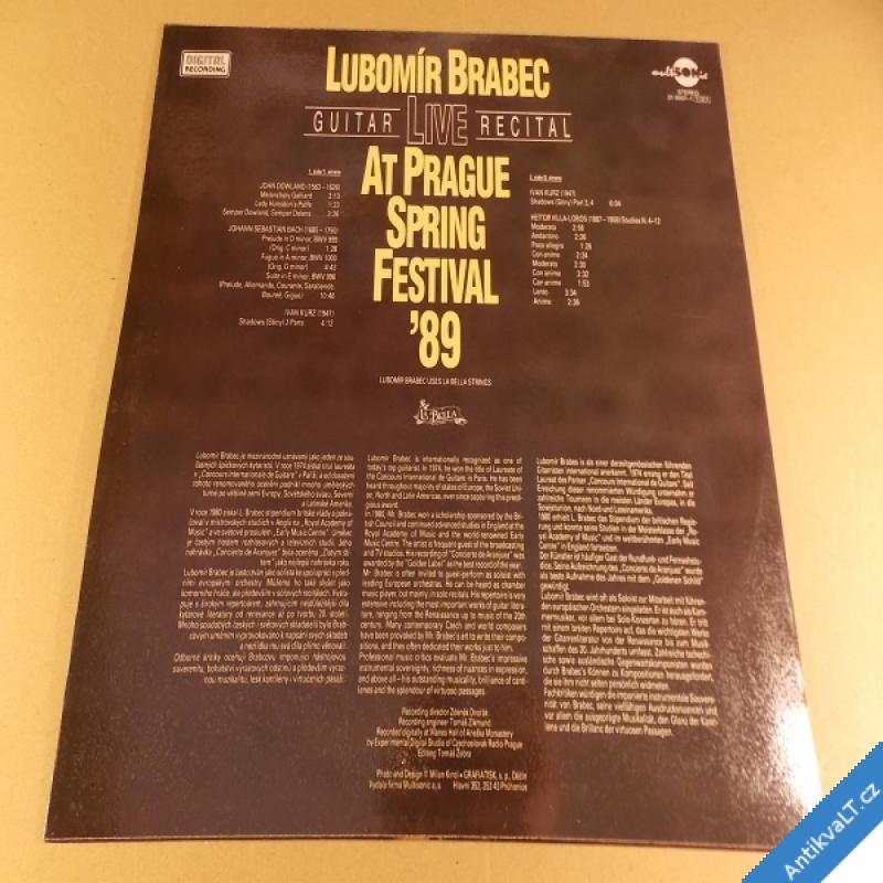 foto Brabec Lubomír GUITAR LIVE SPECIAL 1989 LP Multisonic