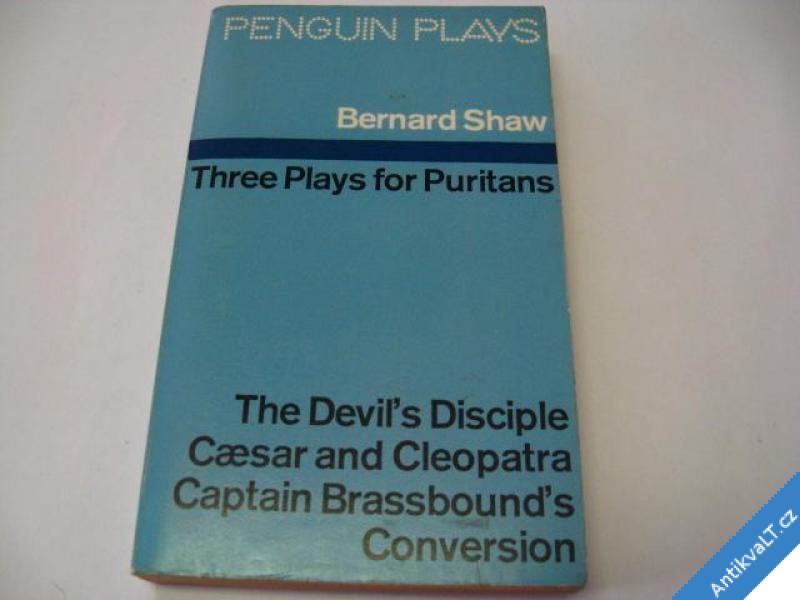 foto 
  BERNARD SHAW  THREE PLAYS FOR PURITANS  1970 